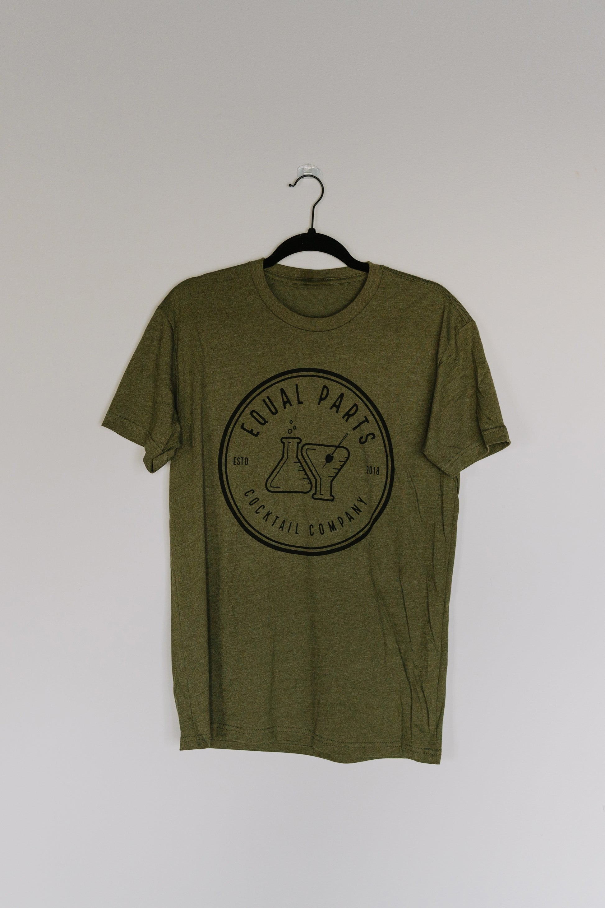 Green T-Shirt, Black Logo