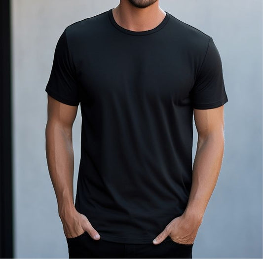 Man in a black tshirt